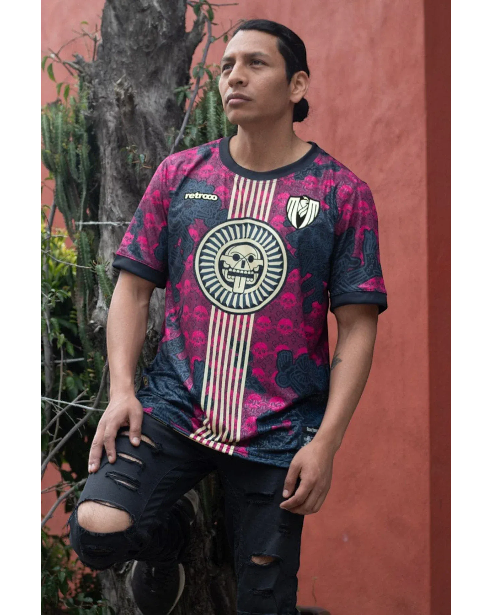 Retroooclothes Jersey Jersey Retrooo México - Edición Tzompantli | Cultura Prehispánica Auténtica