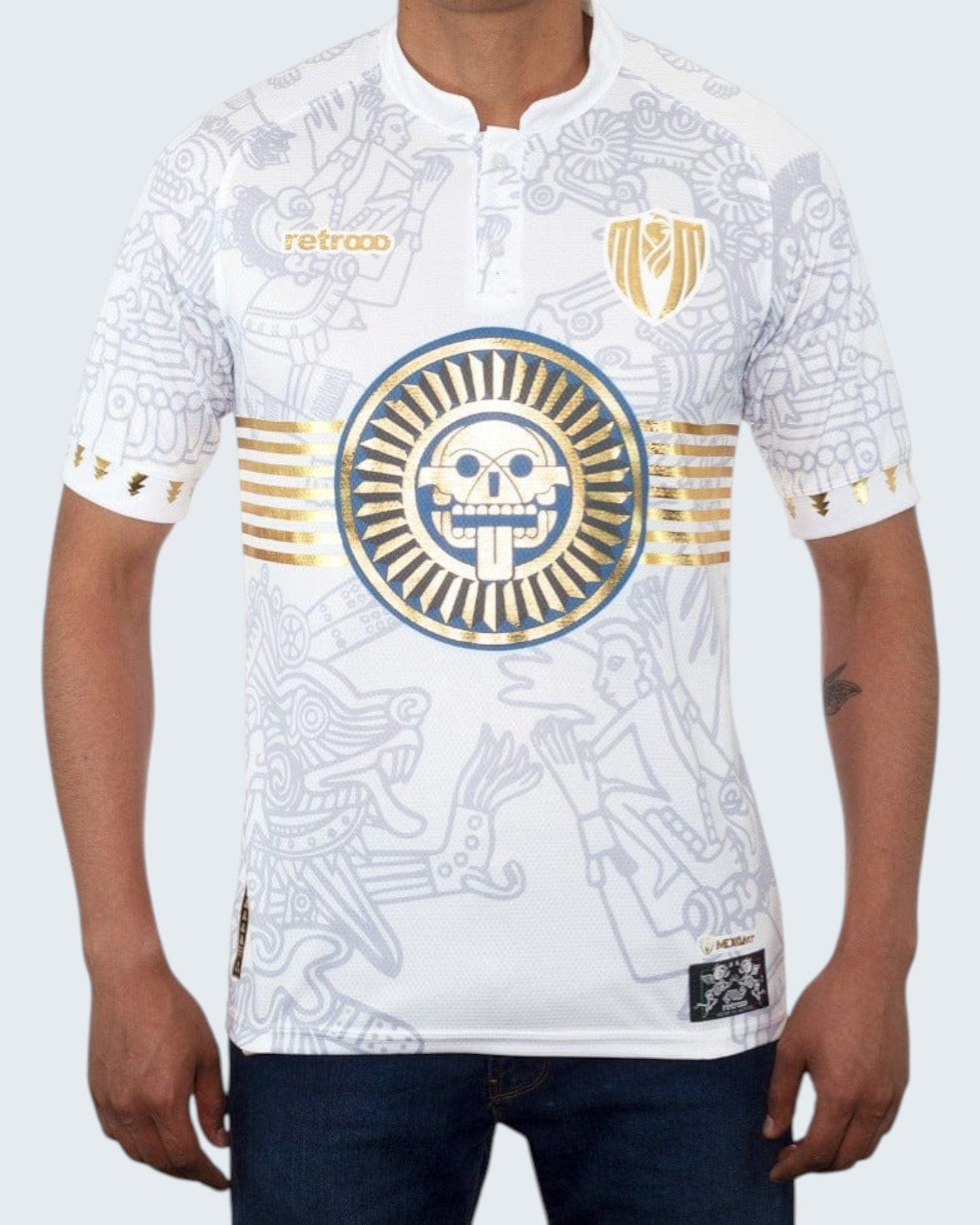 Retroooclothes Jersey Jersey Retrooo México Ft. Mexclart Mictlán con Mangas