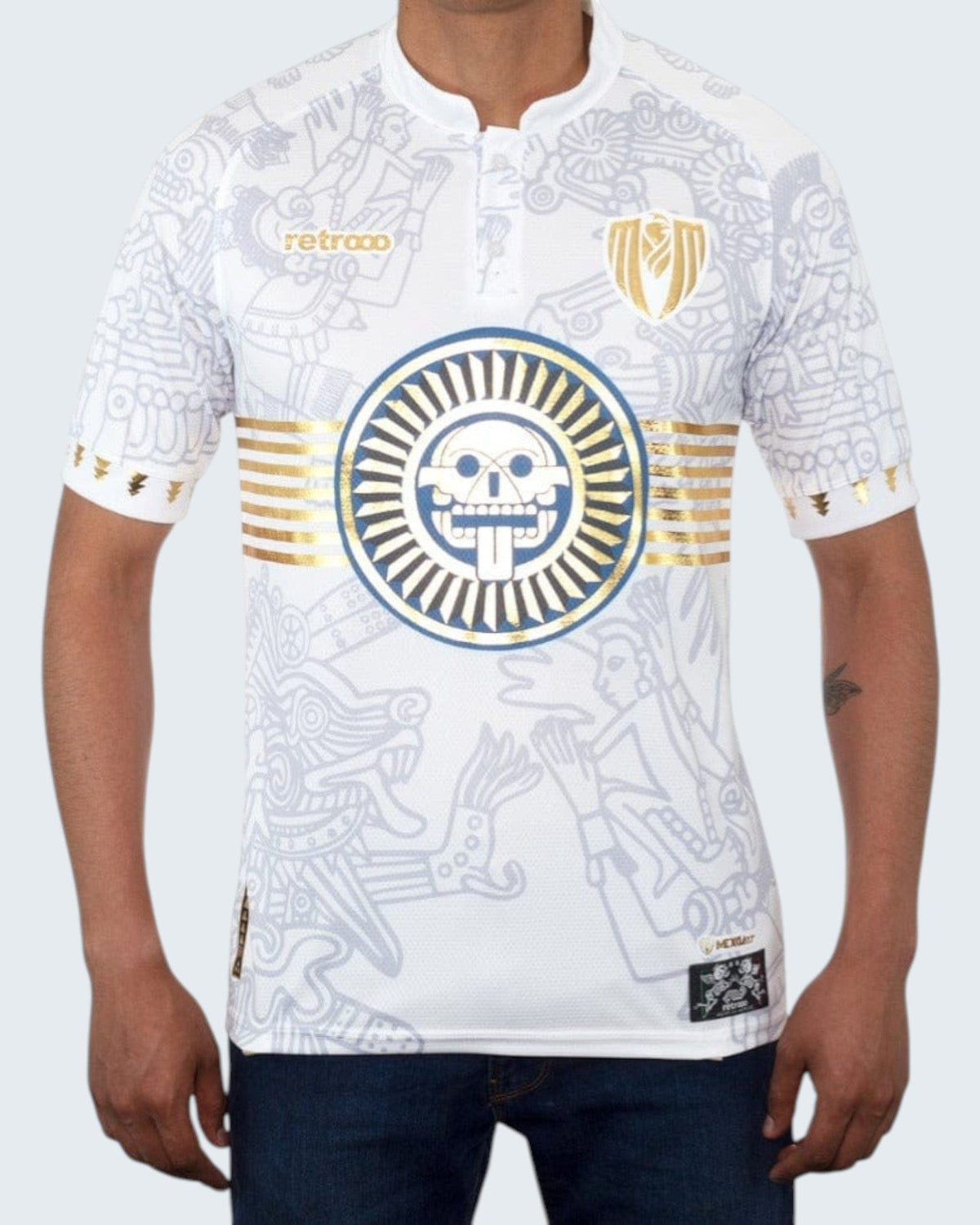 Retroooclothes Jersey Jersey Retrooo México Ft. Mexclart Mictlán con Mangas