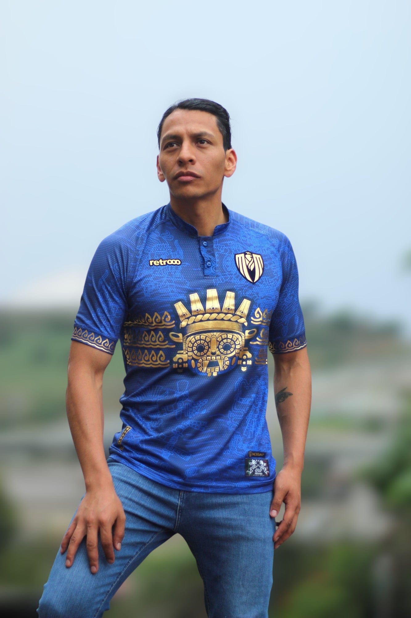 Retroooclothes Jersey Jersey Retrooo México Ft. Mexclart Tlaloc con Mangas