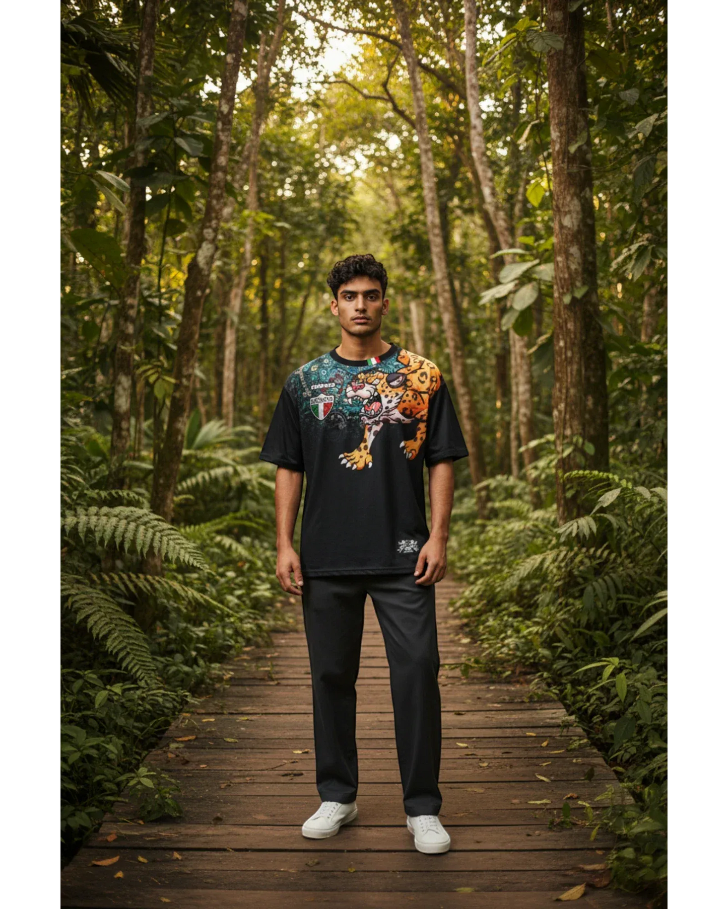 Retroooclothes Jersey Jersey Retrooo México Jaguar Obsidiana