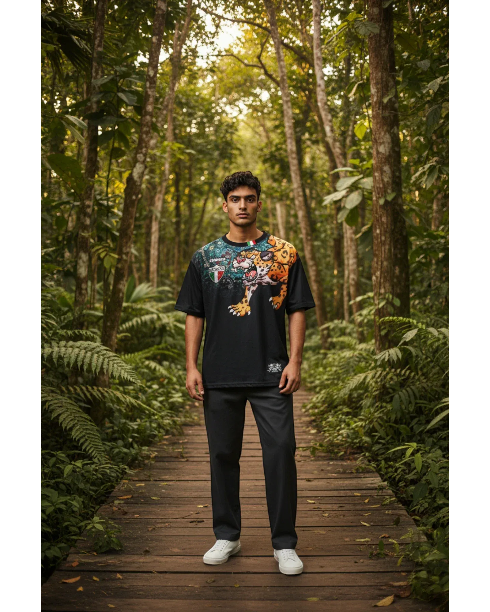 Retroooclothes Jersey Jersey Retrooo México Jaguar Obsidiana