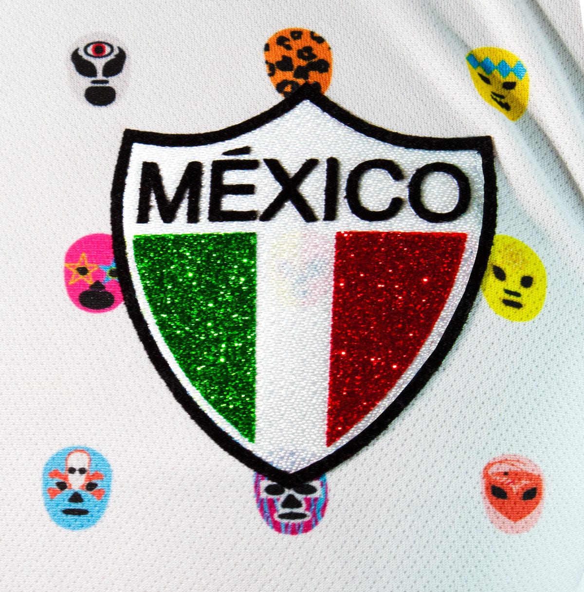 Retroooclothes Jersey Jersey Retrooo México Mascaritas Blanco