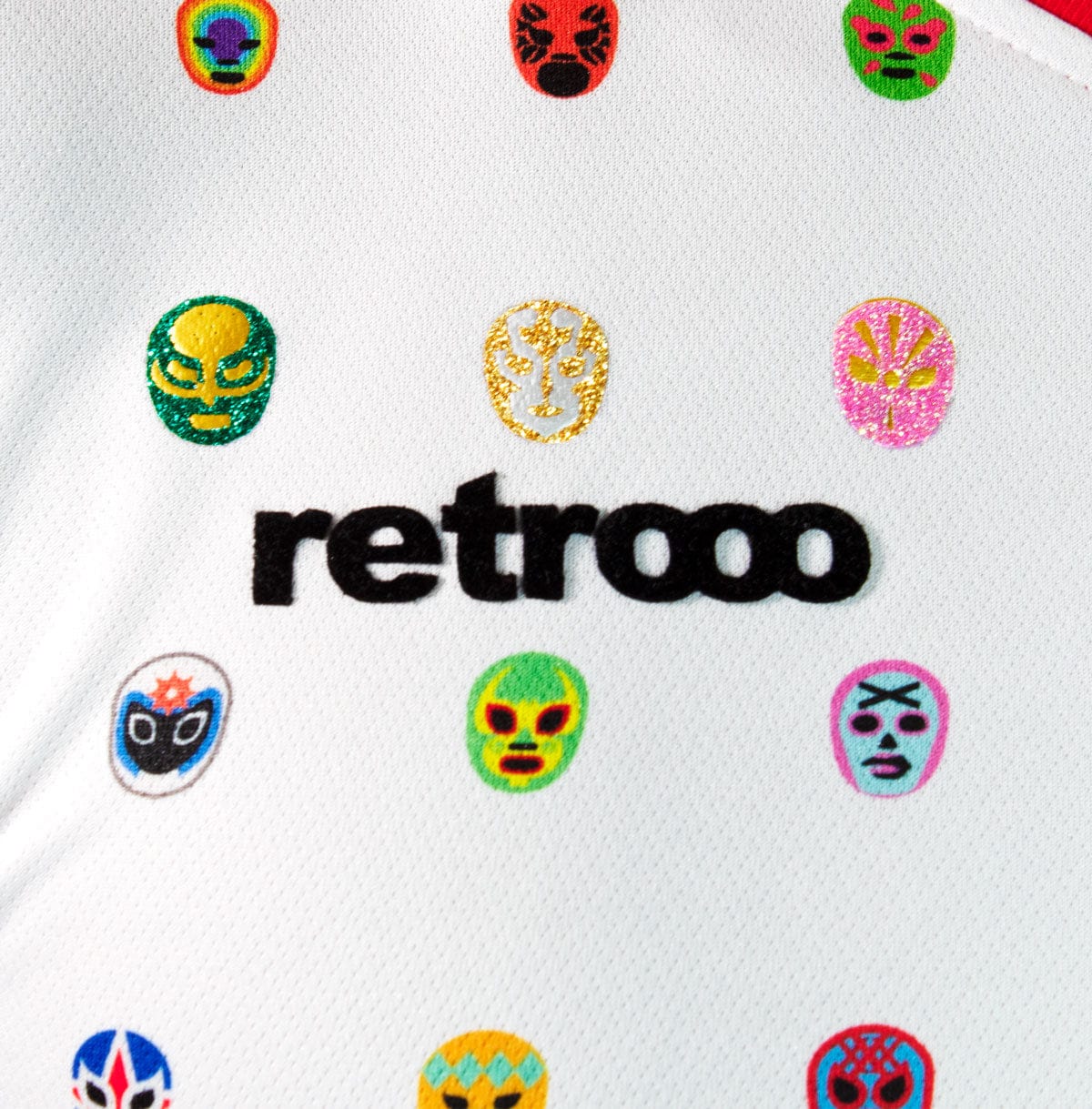 Retroooclothes Jersey Jersey Retrooo México Mascaritas Blanco