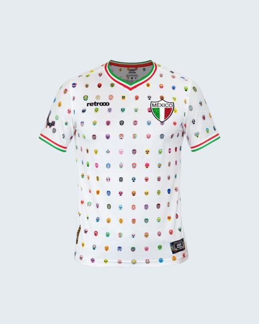 Retroooclothes Jersey Jersey Retrooo México Mascaritas Blanco