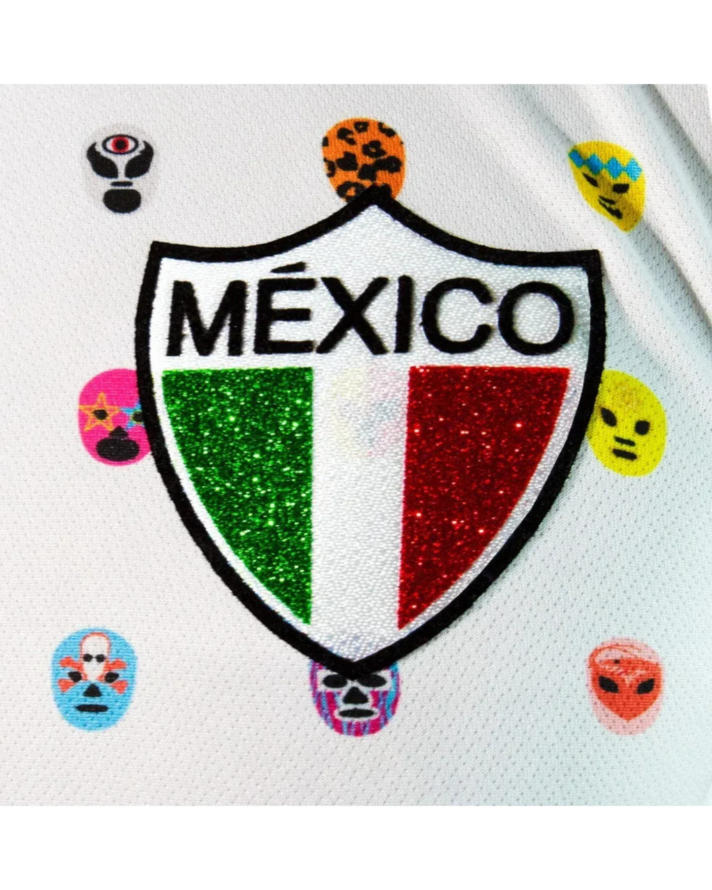 Retroooclothes Jersey Jersey Retrooo México Mascaritas Blanco