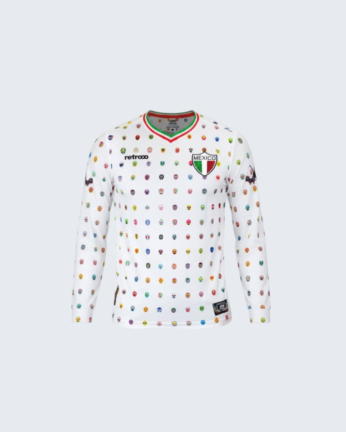 Retroooclothes Jersey Jersey Retrooo México Mascaritas Blanco