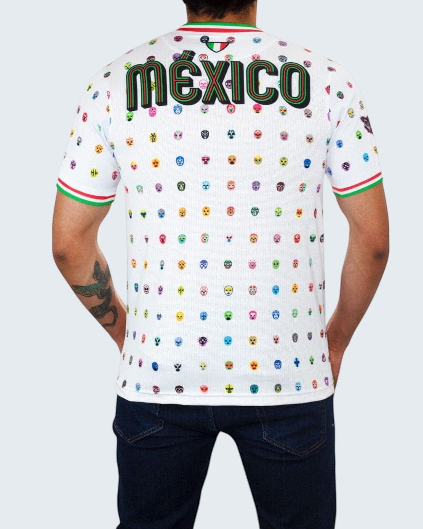 Retroooclothes Jersey Jersey Retrooo México Mascaritas Blanco