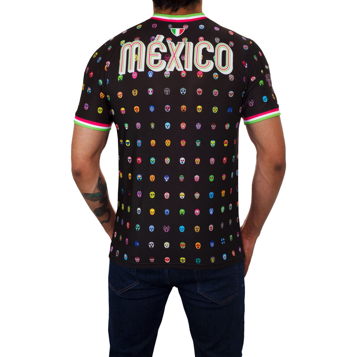 Retroooclothes Jersey Jersey Retrooo México Mascaritas Negro