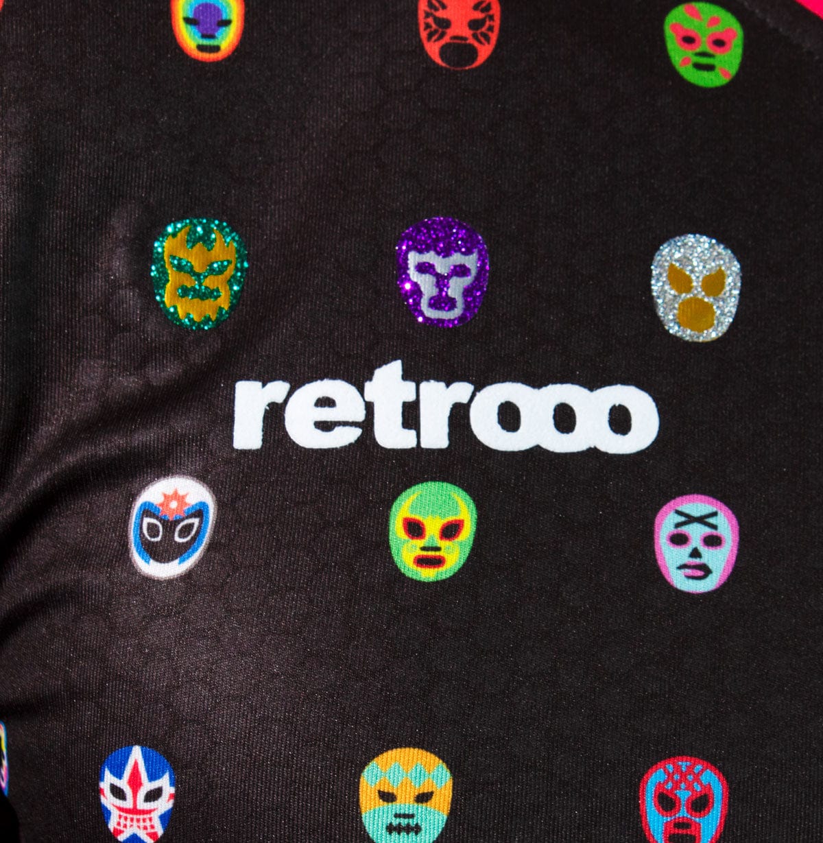 Retroooclothes Jersey Jersey Retrooo México Mascaritas Negro