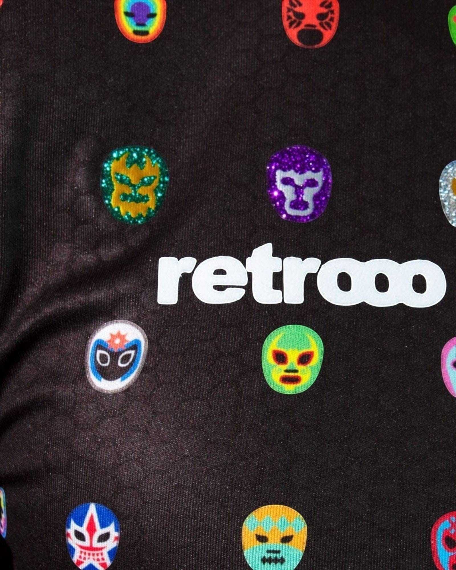 Retroooclothes Jersey Jersey Retrooo México Mascaritas Negro