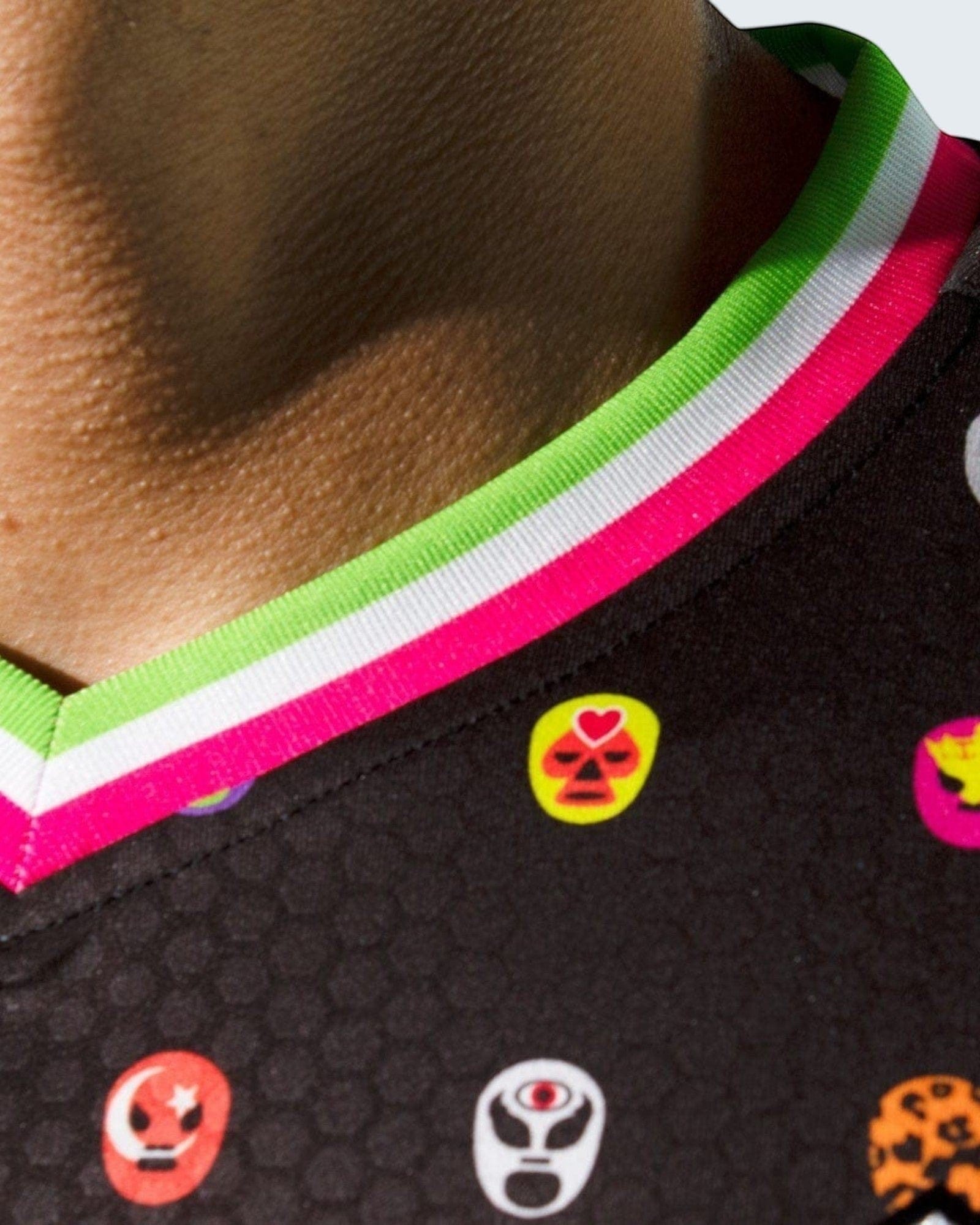 Retroooclothes Jersey Jersey Retrooo México Mascaritas Negro
