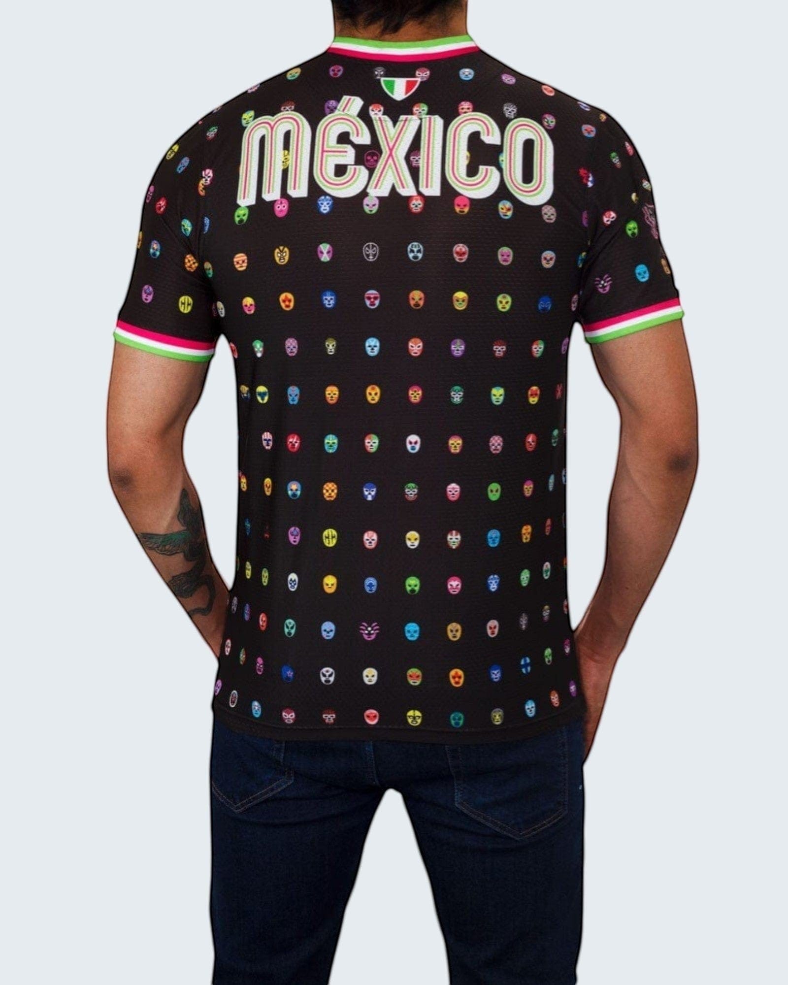 Retroooclothes Jersey Jersey Retrooo México Mascaritas Negro