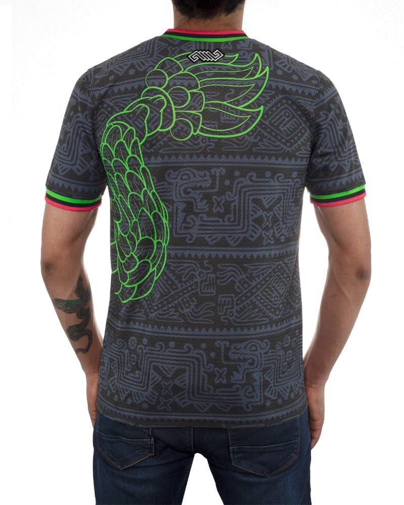 Retroooclothes Jersey Jersey Retrooo México Obsidiana Urbano con Mangas