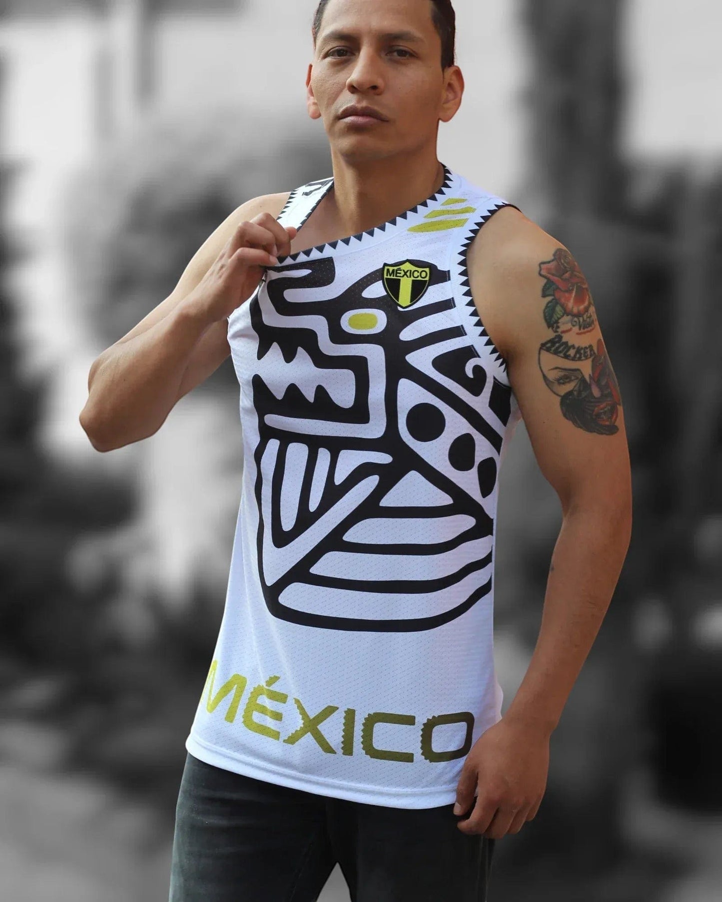 Retroooclothes Jersey Jersey Retrooo México Ocelotl Teotl 26 - Sin mangas