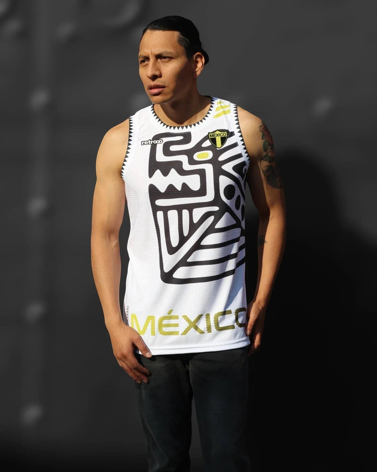 Retroooclothes Jersey Jersey Retrooo México Ocelotl Teotl 26 - Sin mangas