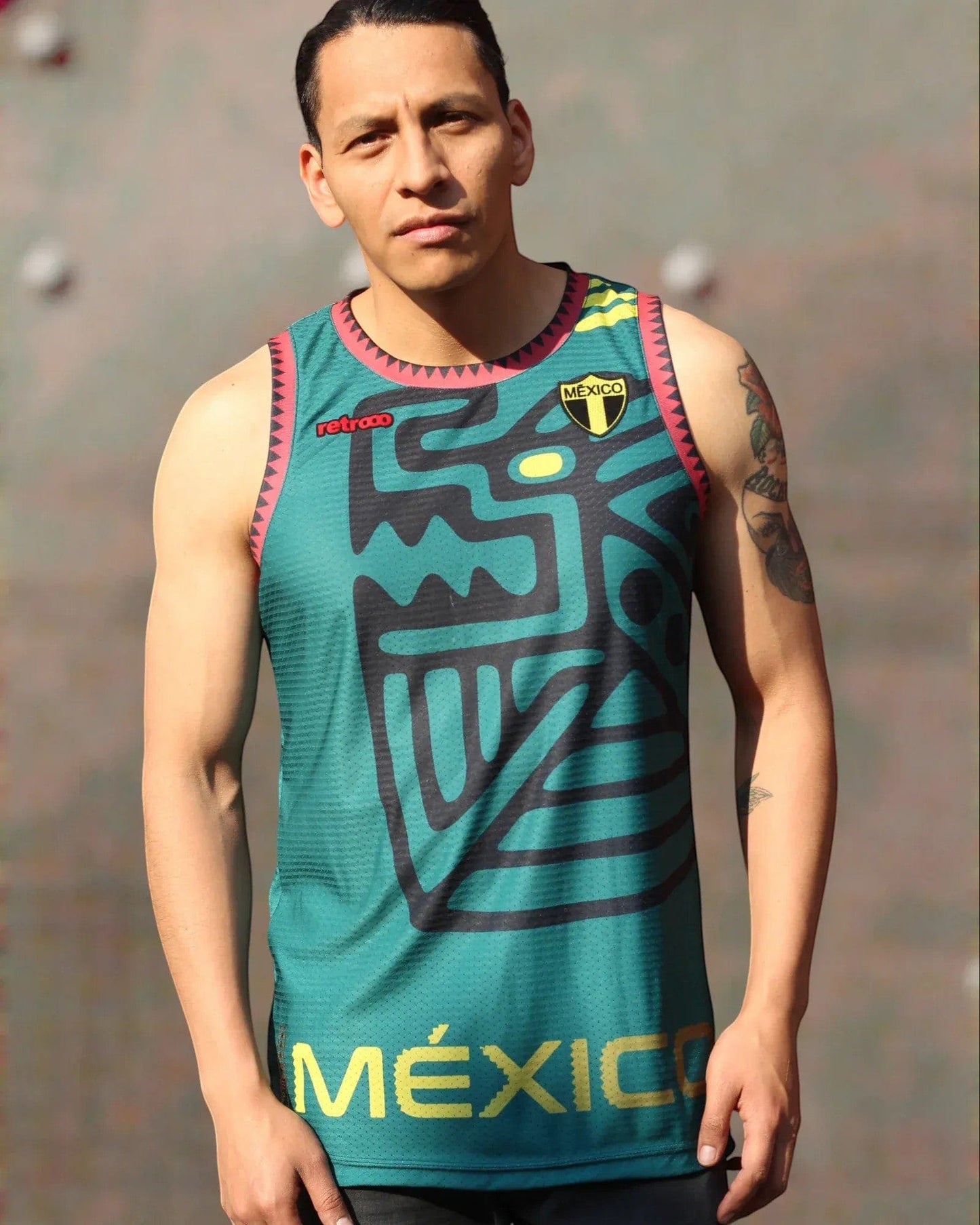 Retroooclothes Jersey Jersey Retrooo México Ocelotl Teotl 26 - Sin mangas