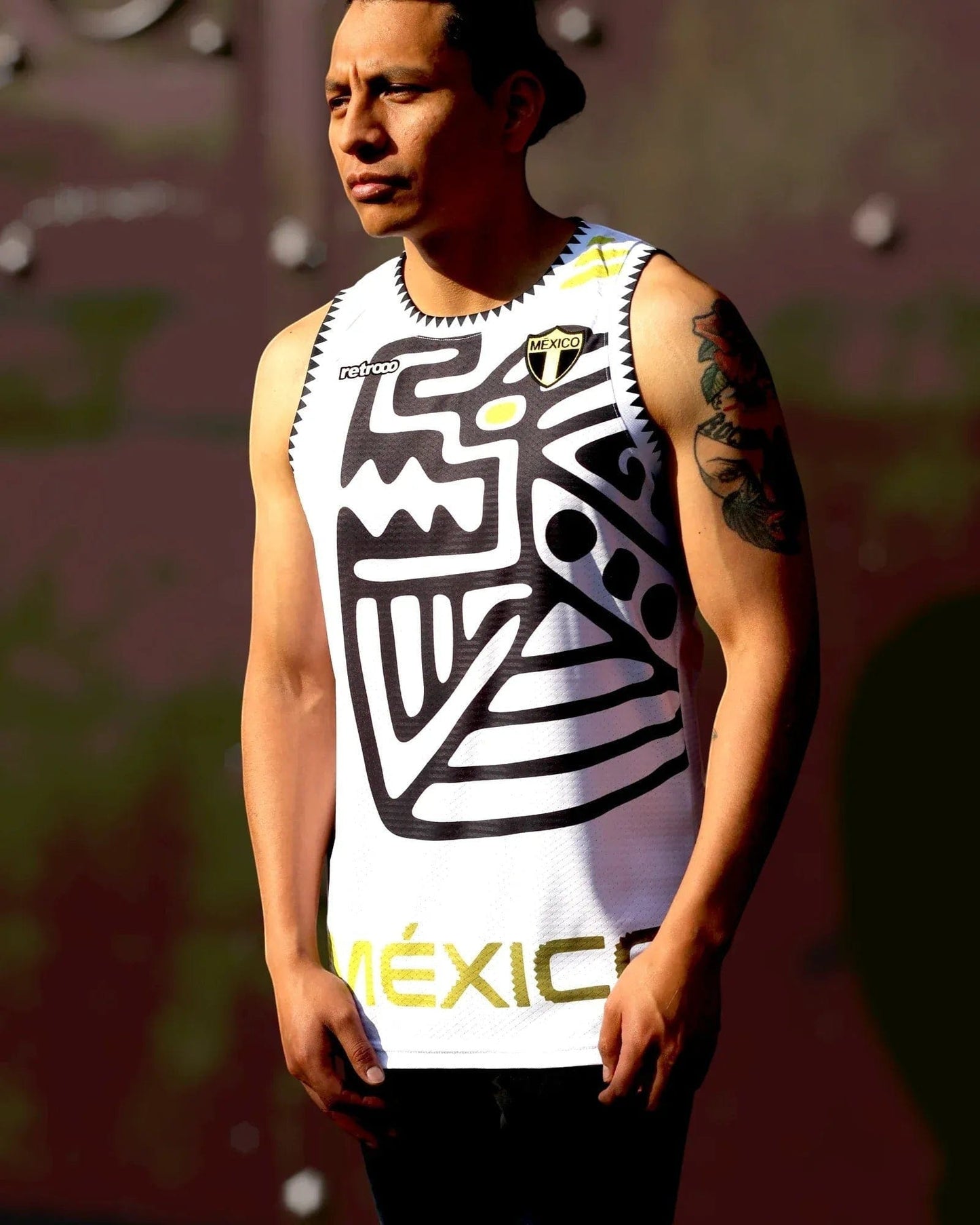 Retroooclothes Jersey Jersey Retrooo México Ocelotl Teotl 26 - Sin mangas