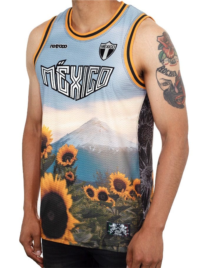 Retroooclothes Jersey Jersey Retrooo México Popocatépetl Basketball