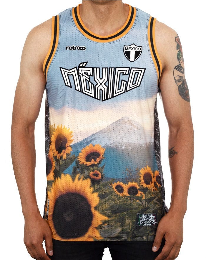 Retroooclothes Jersey Jersey Retrooo México Popocatépetl Basketball