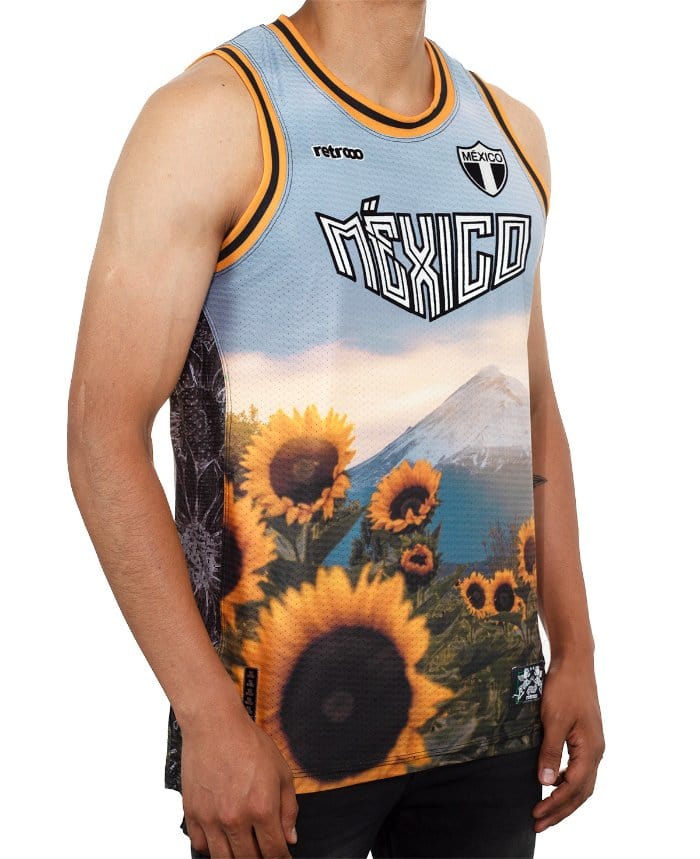 Retroooclothes Jersey Jersey Retrooo México Popocatépetl Basketball