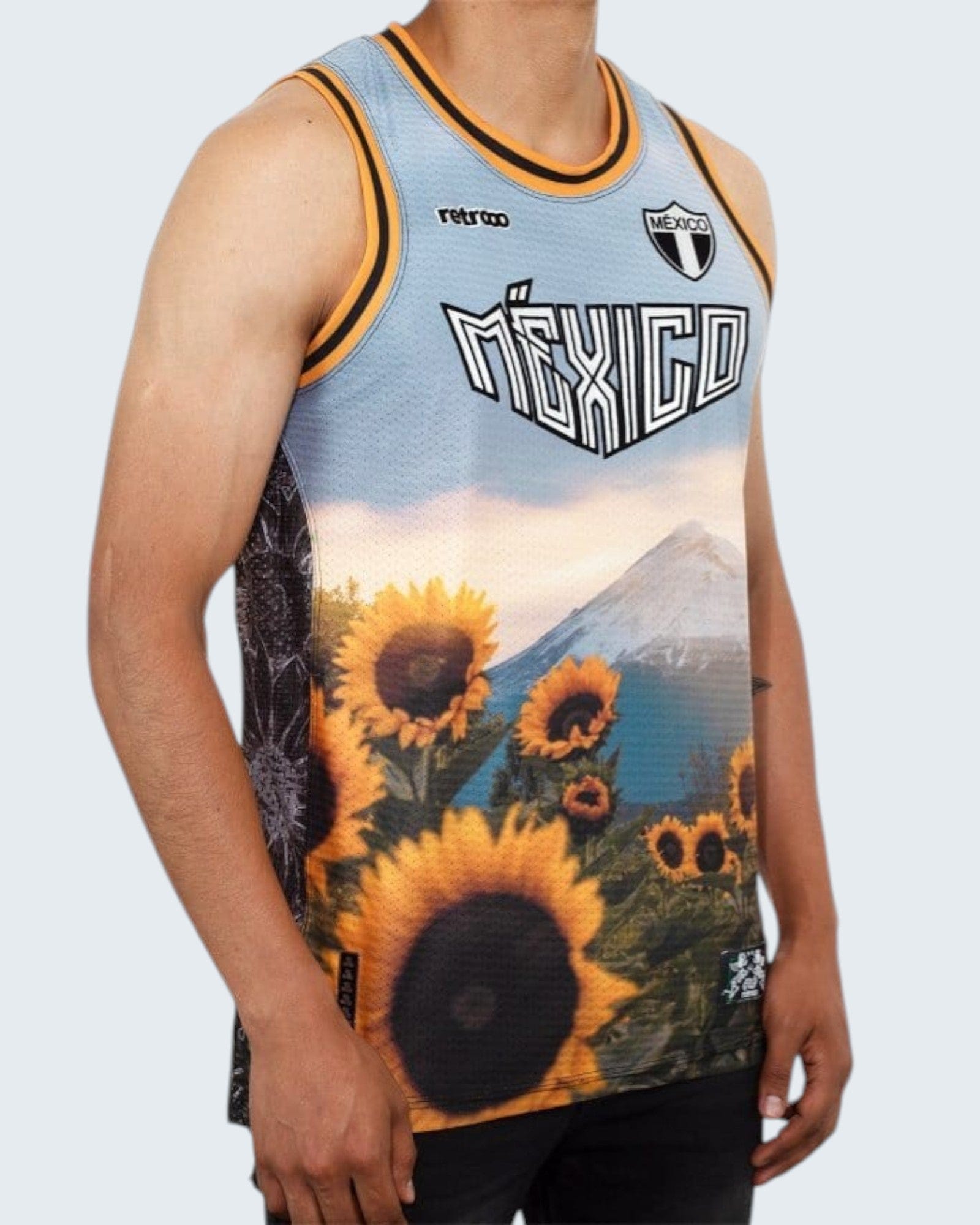 Retroooclothes Jersey Jersey Retrooo México Popocatépetl Basketball