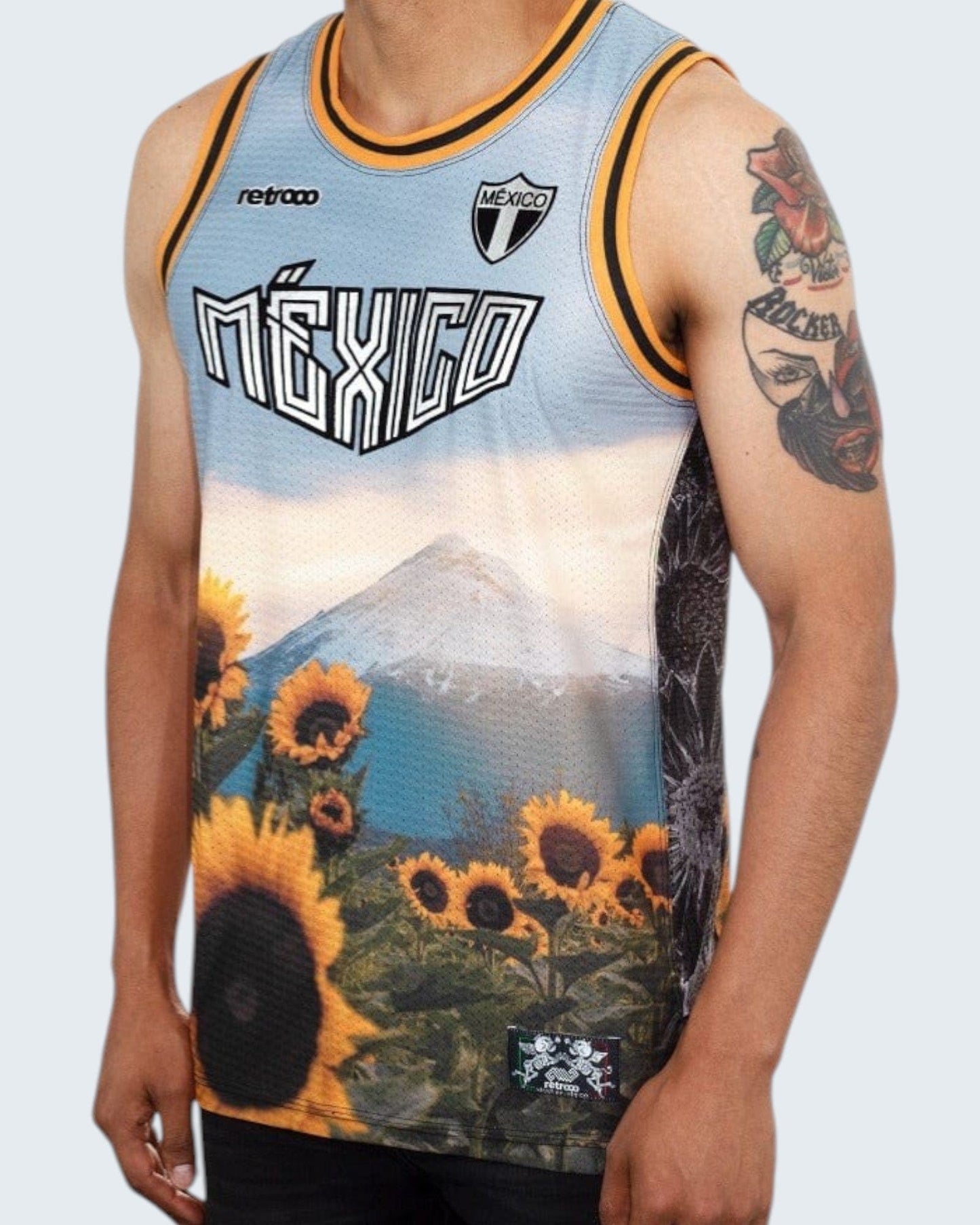 Retroooclothes Jersey Jersey Retrooo México Popocatépetl Basketball