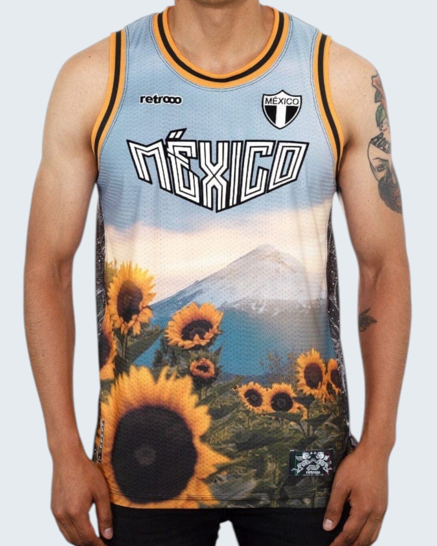 Retroooclothes Jersey Jersey Retrooo México Popocatépetl Basketball
