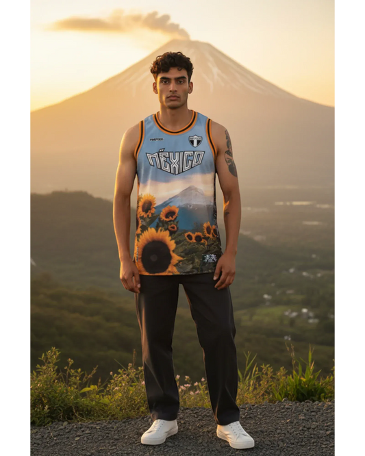 Retroooclothes Jersey Jersey Retrooo México Popocatépetl Basketball