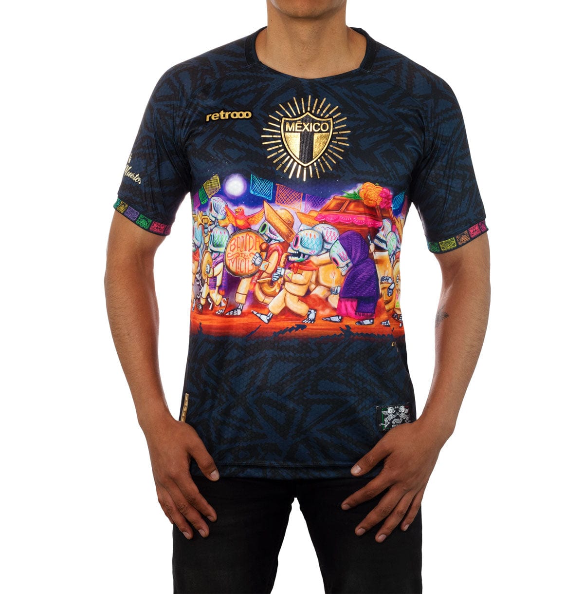 Retroooclothes Jersey Jersey Retrooo México Procesión Día de Muertos Ft. Mictlart