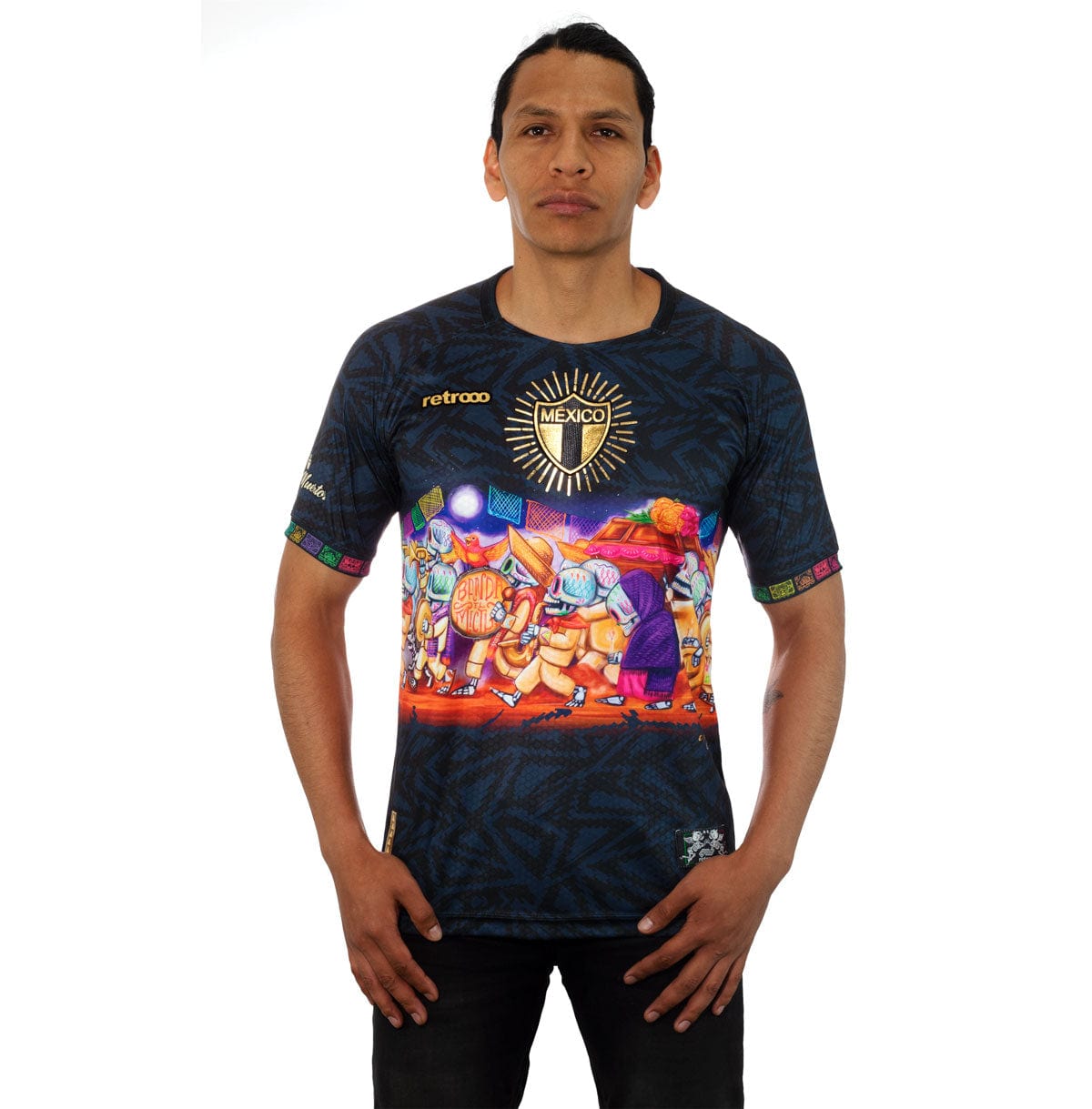 Retroooclothes Jersey Jersey Retrooo México Procesión Día de Muertos Ft. Mictlart