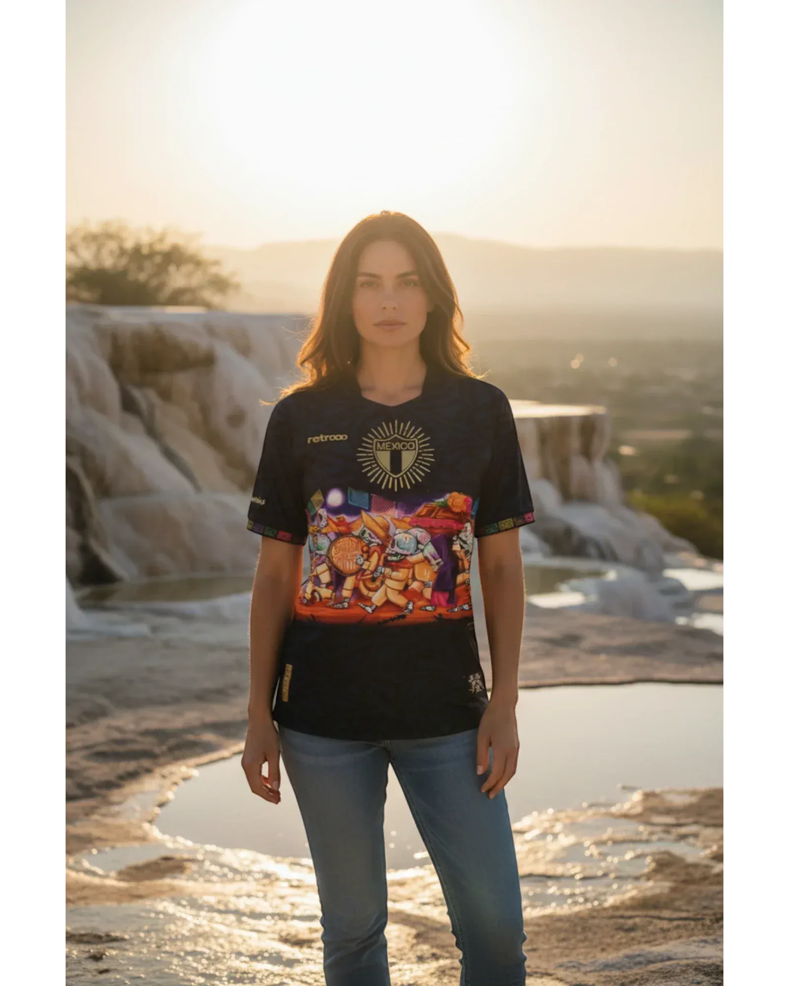 Retroooclothes Jersey Jersey Retrooo México Procesión Día de Muertos Ft. Mictlart