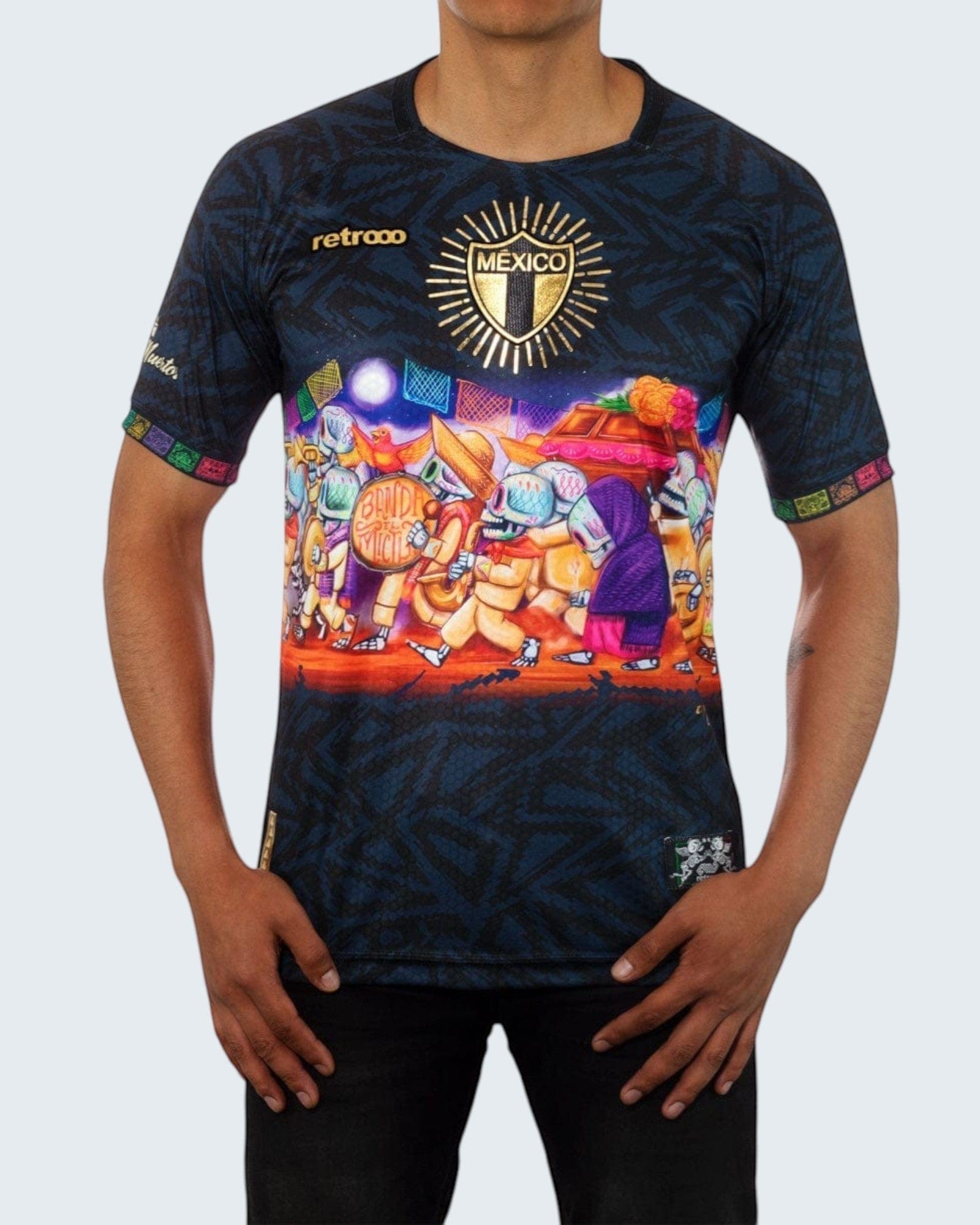 Retroooclothes Jersey Jersey Retrooo México Procesión Día de Muertos Ft. Mictlart