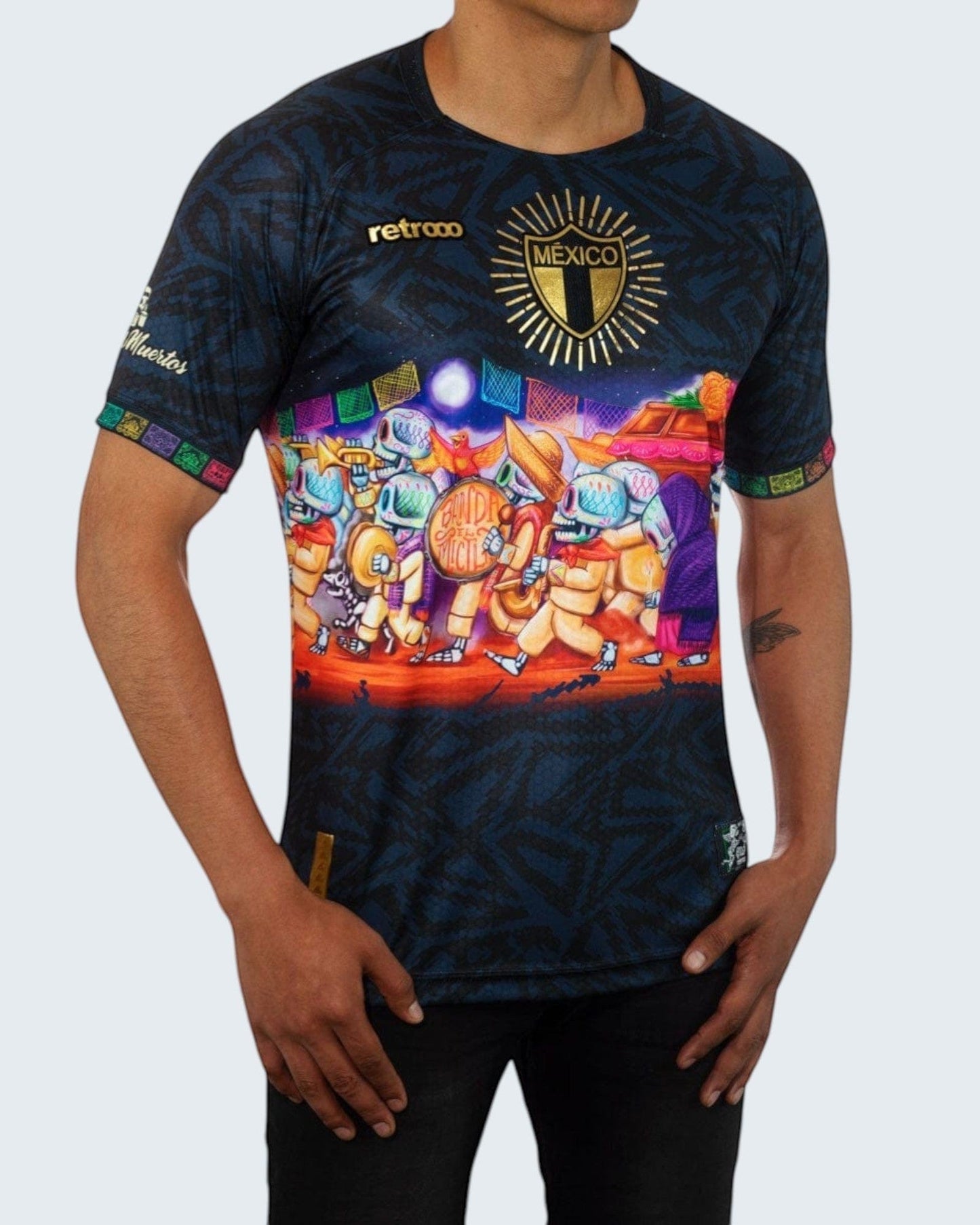 Retroooclothes Jersey Jersey Retrooo México Procesión Día de Muertos Ft. Mictlart