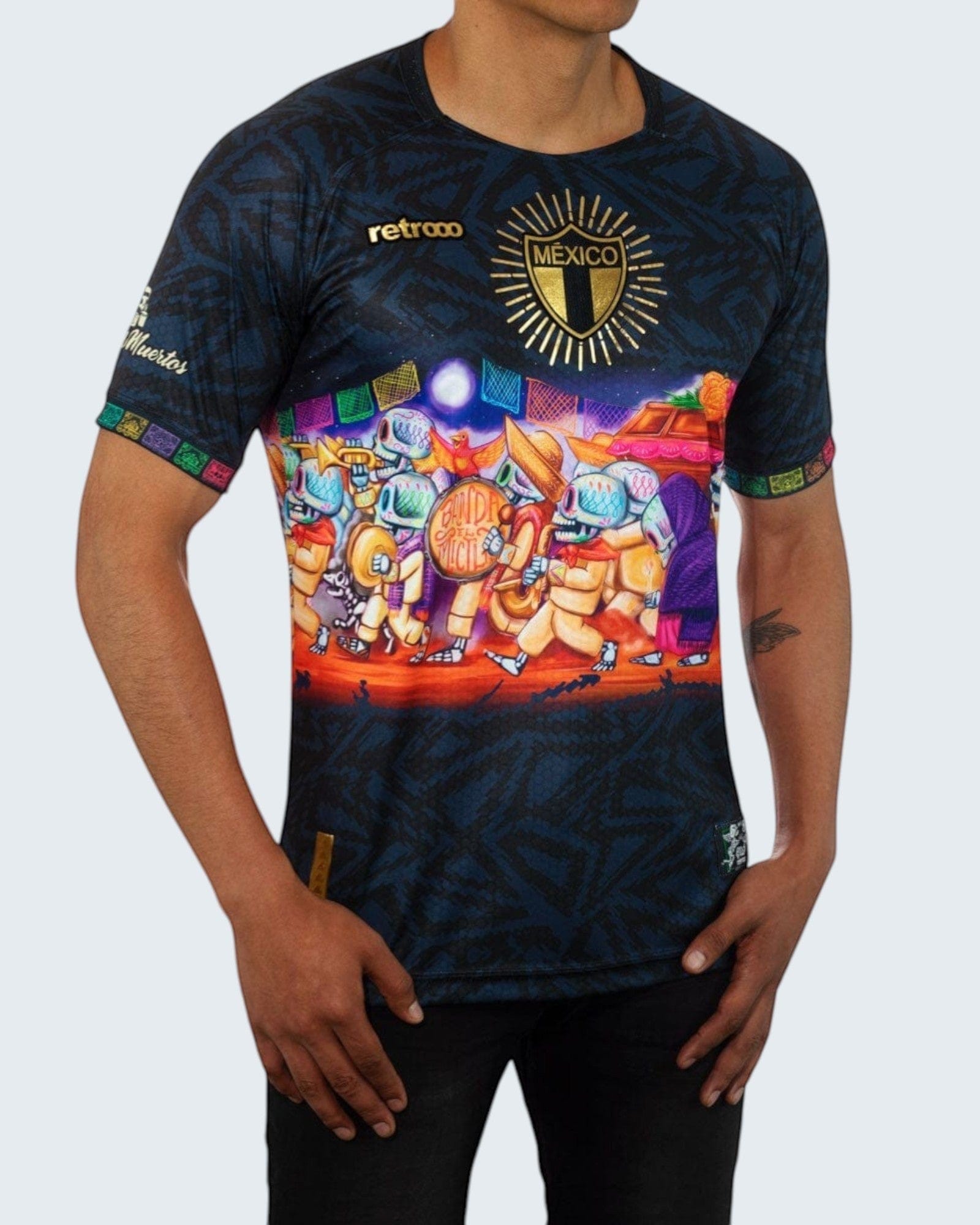 Retroooclothes Jersey Jersey Retrooo México Procesión Día de Muertos Ft. Mictlart