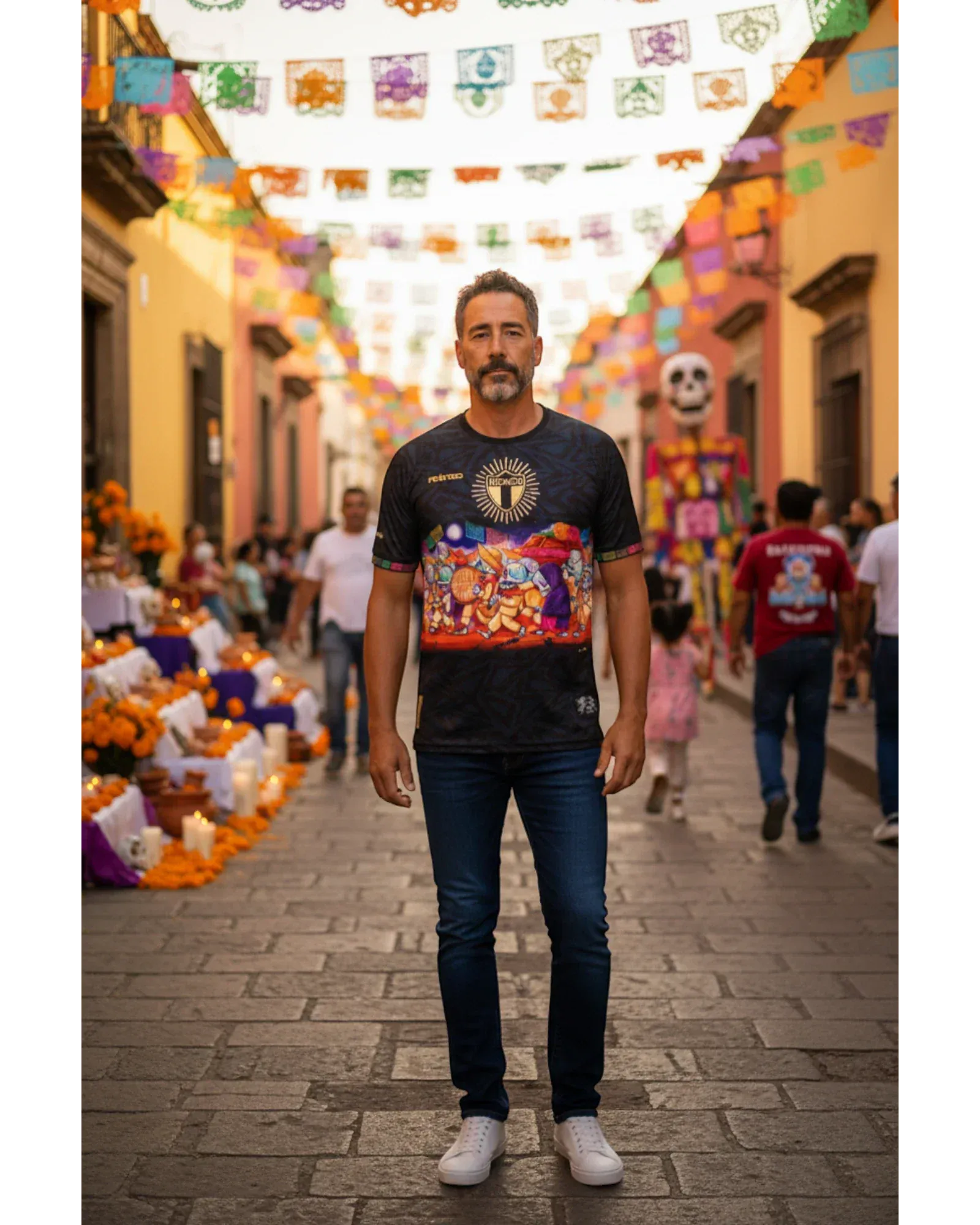 Retroooclothes Jersey Jersey Retrooo México Procesión Día de Muertos Ft. Mictlart