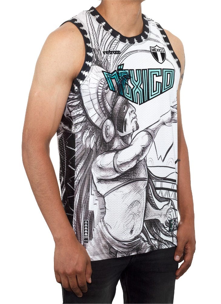 Retroooclothes Jersey Jersey Retrooo México Quetzalcóatl Conejo en la Luna