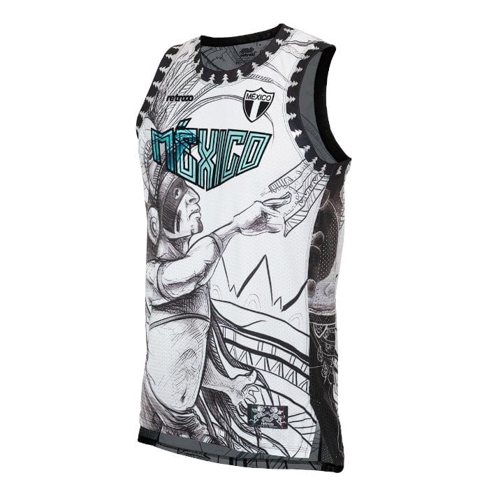 Retroooclothes Jersey Jersey Retrooo México Quetzalcóatl Conejo en la Luna