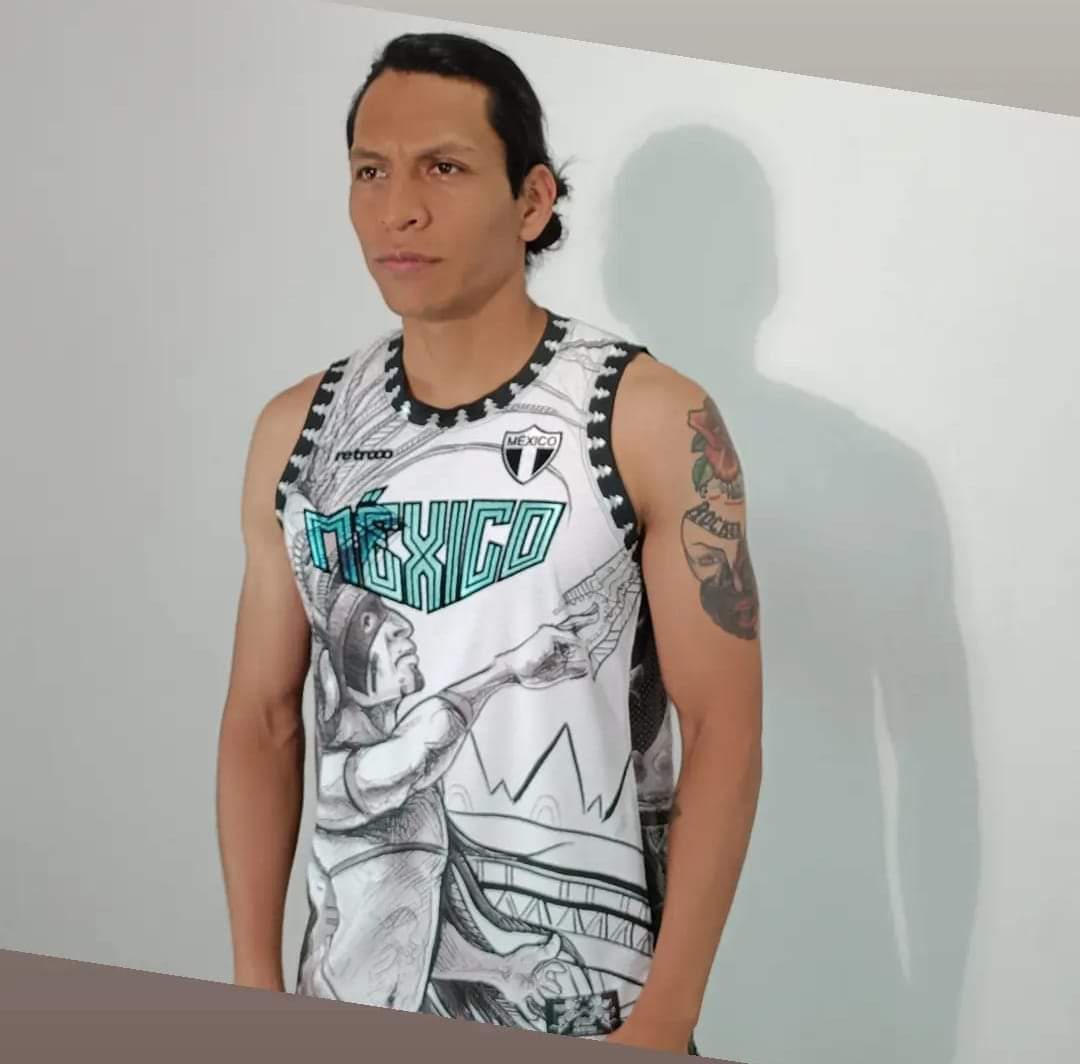 Retroooclothes Jersey Jersey Retrooo México Quetzalcóatl Conejo en la Luna