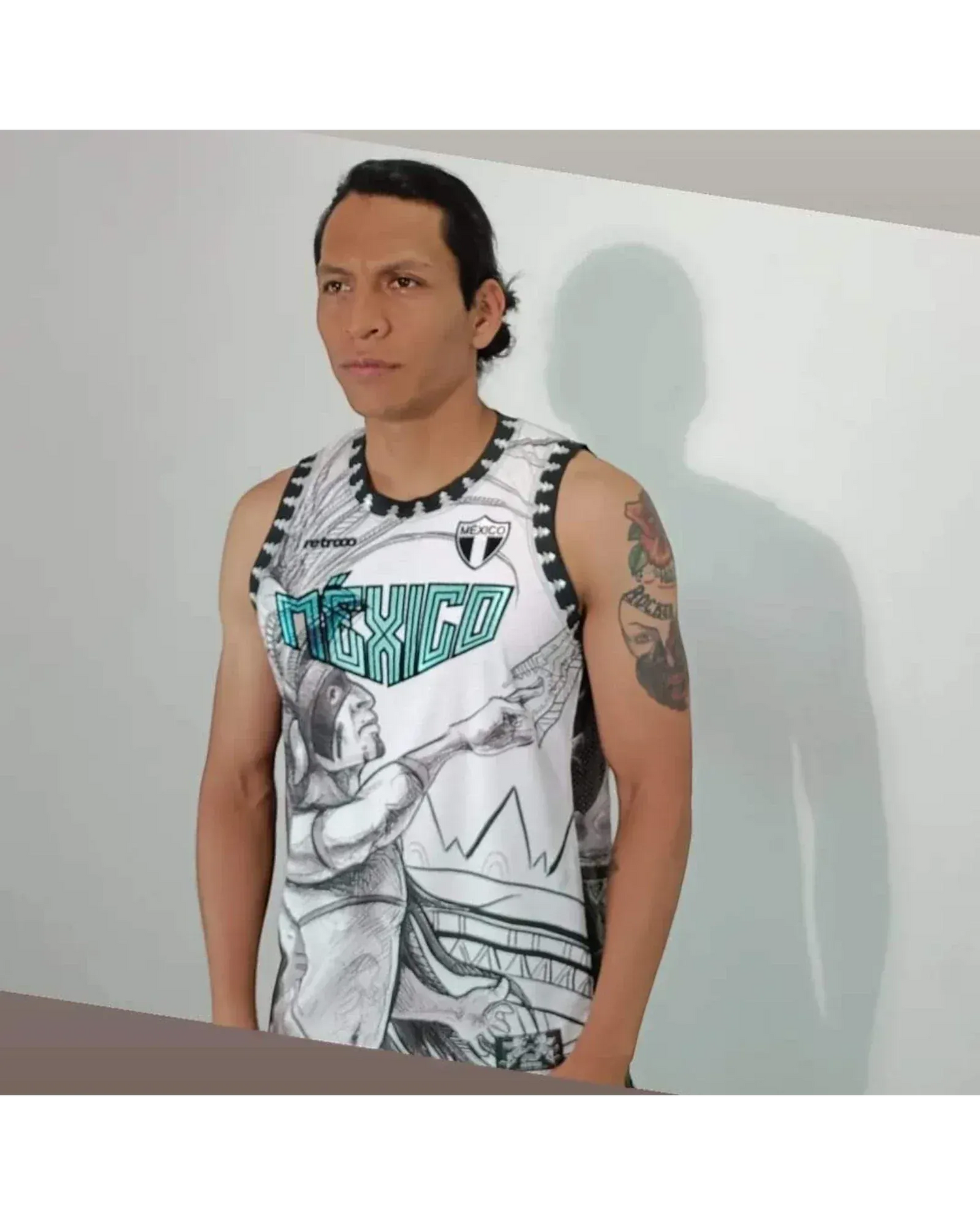 Retroooclothes Jersey Jersey Retrooo México Quetzalcóatl Conejo en la Luna