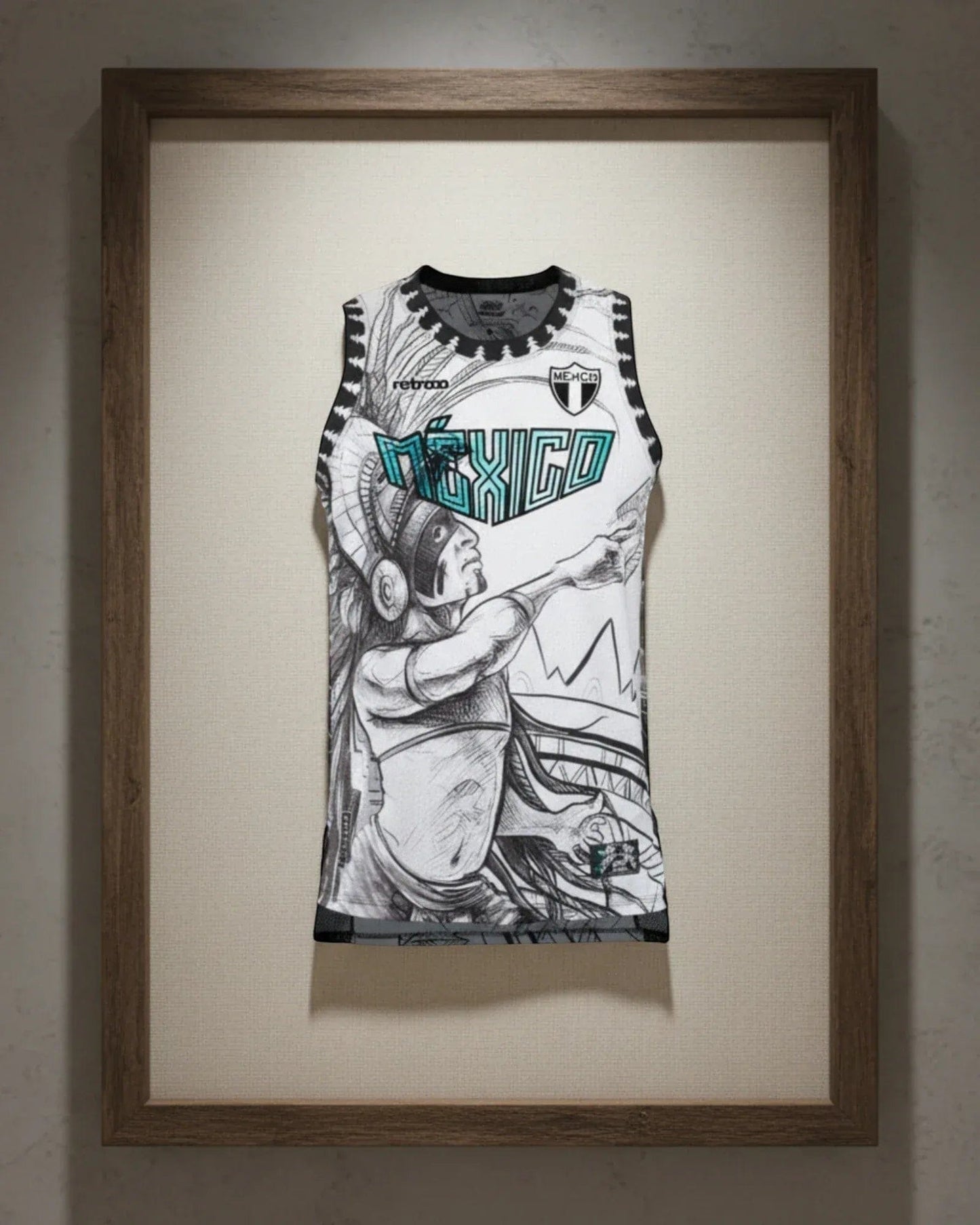 Retroooclothes Jersey Jersey Retrooo México Quetzalcóatl Conejo en la Luna