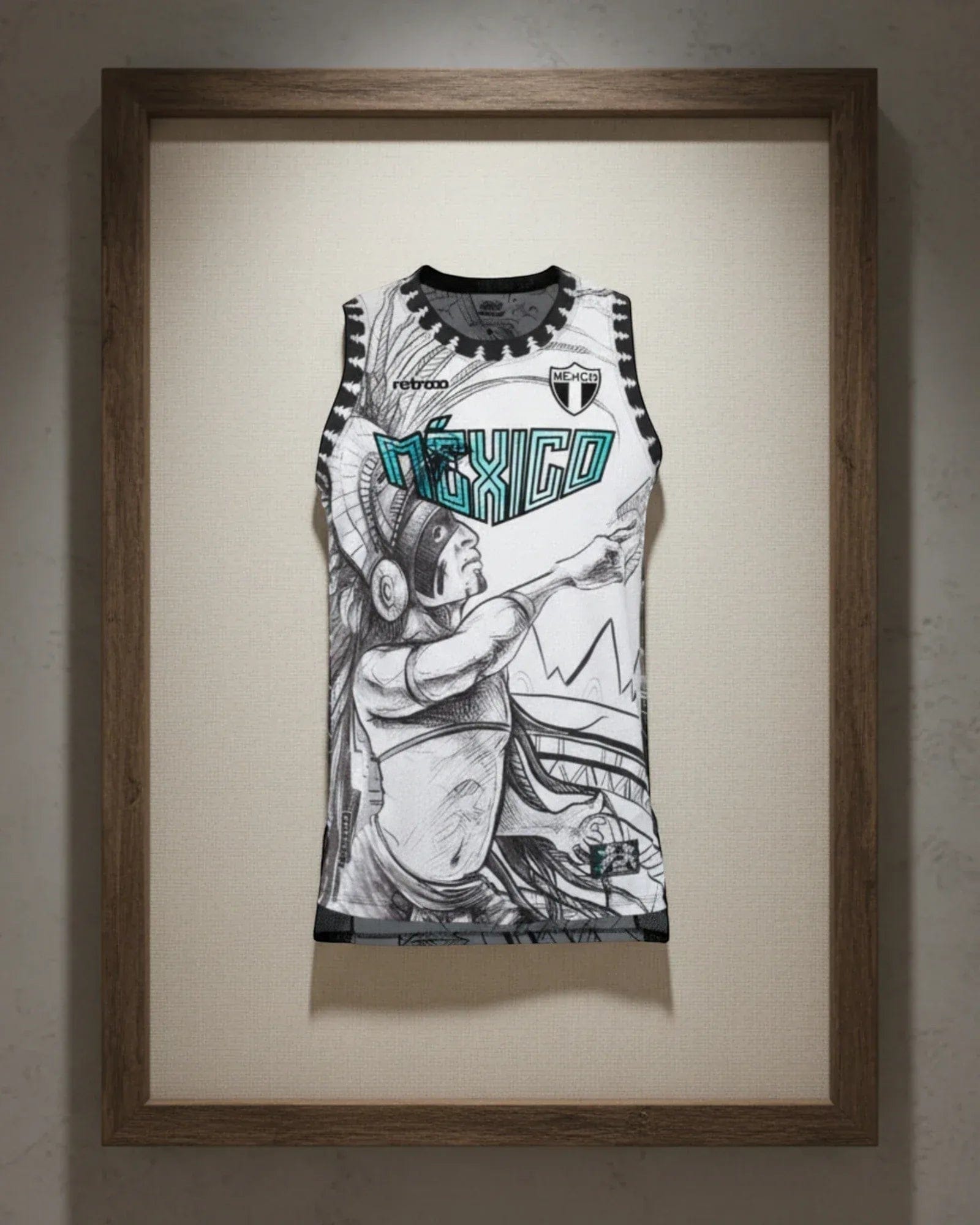 Retroooclothes Jersey Jersey Retrooo México Quetzalcóatl Conejo en la Luna