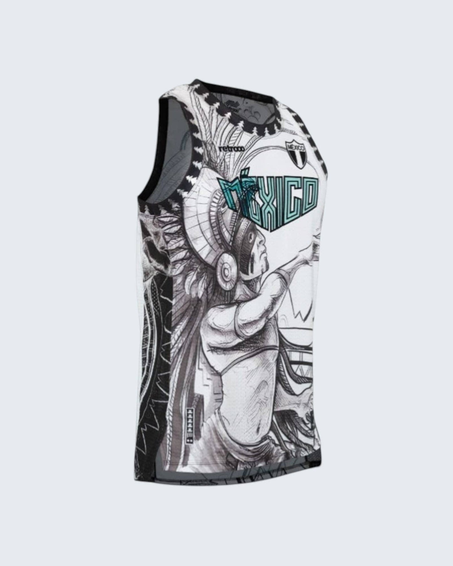 Retroooclothes Jersey Jersey Retrooo México Quetzalcóatl Conejo en la Luna