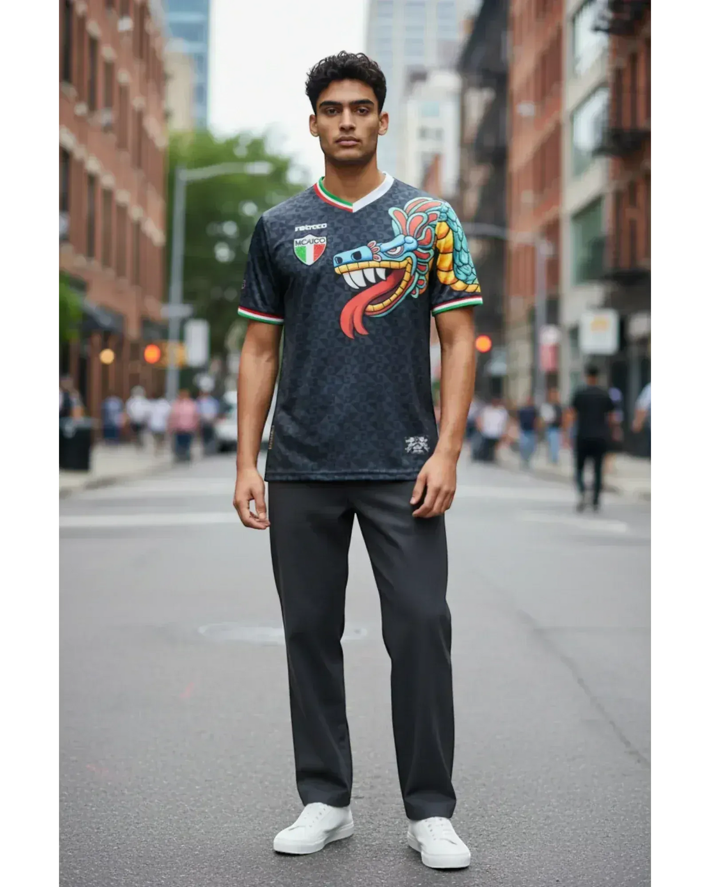 Retroooclothes Jersey Jersey Retrooo México Quetzalcóatl Obsidiana