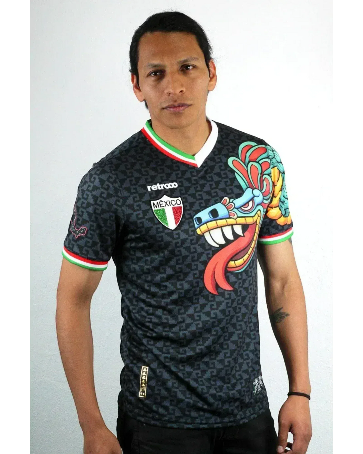 Retroooclothes Jersey Jersey Retrooo México Quetzalcóatl Obsidiana