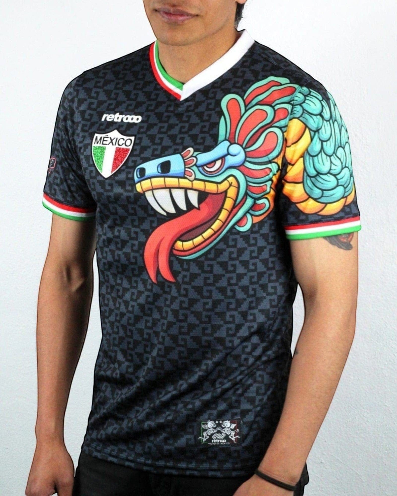 Retroooclothes Jersey Jersey Retrooo México Quetzalcóatl Obsidiana