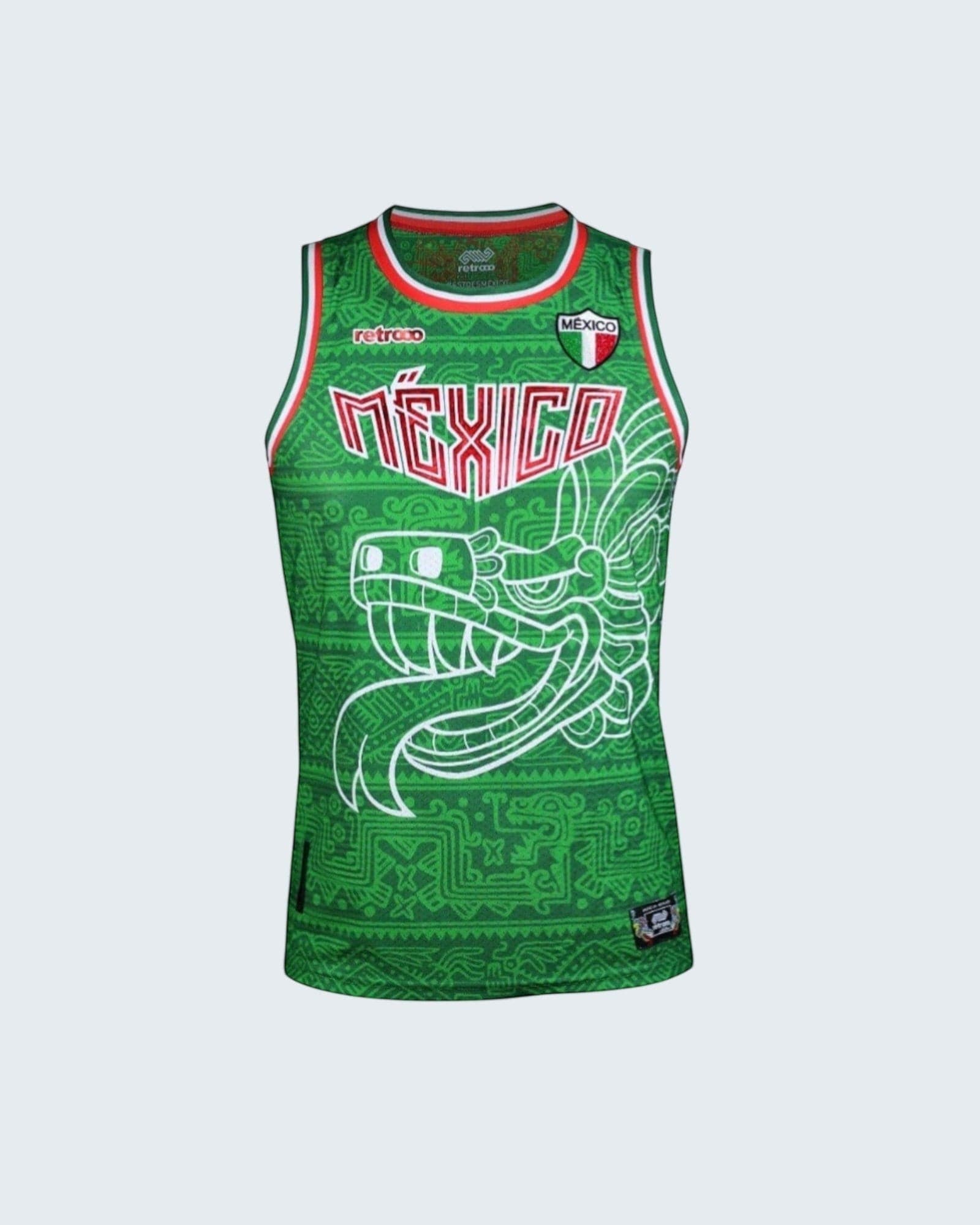 Retroooclothes Jersey Jersey Retrooo México Quetzalcóatl Tricolor Urbano Basketball