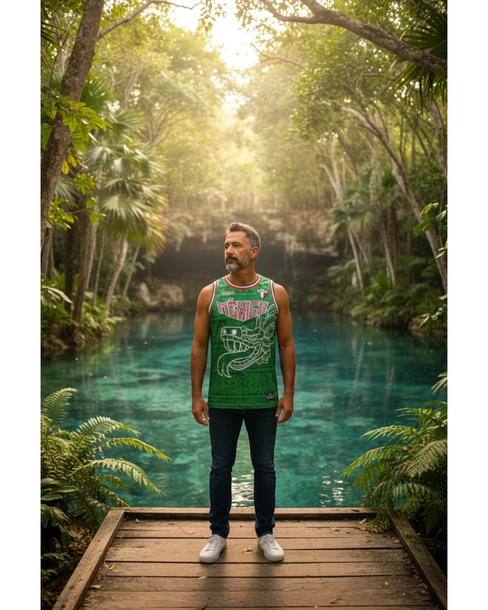 Retroooclothes Jersey Jersey Retrooo México Quetzalcóatl Tricolor Urbano Basketball