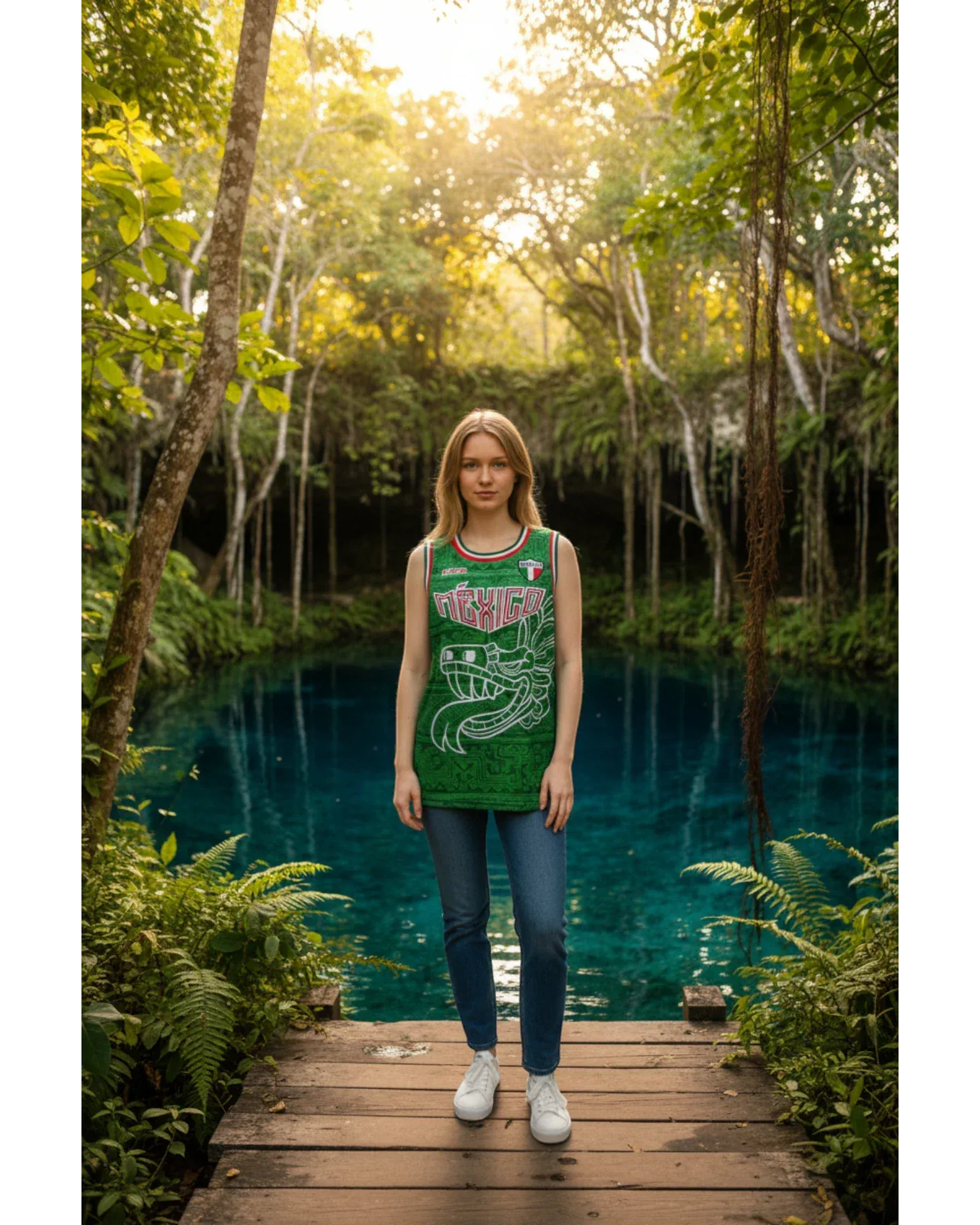 Retroooclothes Jersey Jersey Retrooo México Quetzalcóatl Tricolor Urbano Basketball