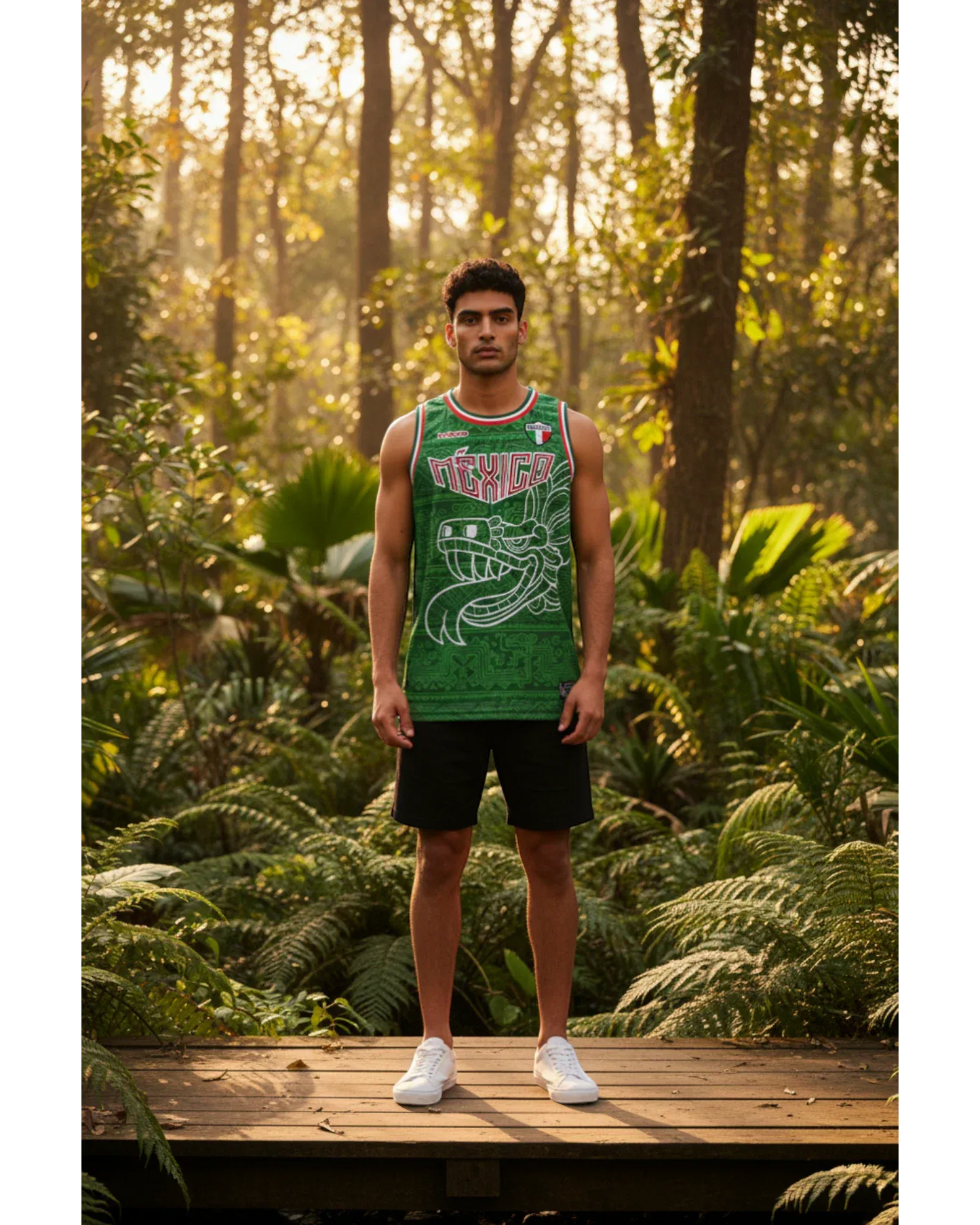 Retroooclothes Jersey Jersey Retrooo México Quetzalcóatl Tricolor Urbano Basketball